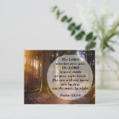 Bibel Verse Psalm 121:5 Der Herr beobachtet dich Postkarte (Stehend Vorderseite)