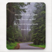 Bibel Verse Psalm 31:14 Meine Zeiten sind in Ihren Mousepad (Vorne)