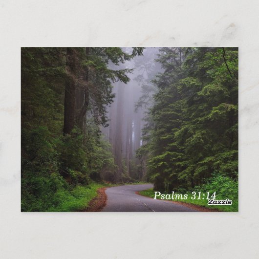 Bibel Verse Psalm 31:14 Meine Zeiten sind in Ihren Postkarte (Rückseite)