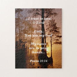 Bibel Verse Psalm 31:14 Meine Zeiten sind in Ihren Puzzle