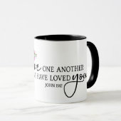 Bibel Verse Rosa Rosenvogel Tasse (VorderseiteRechts)