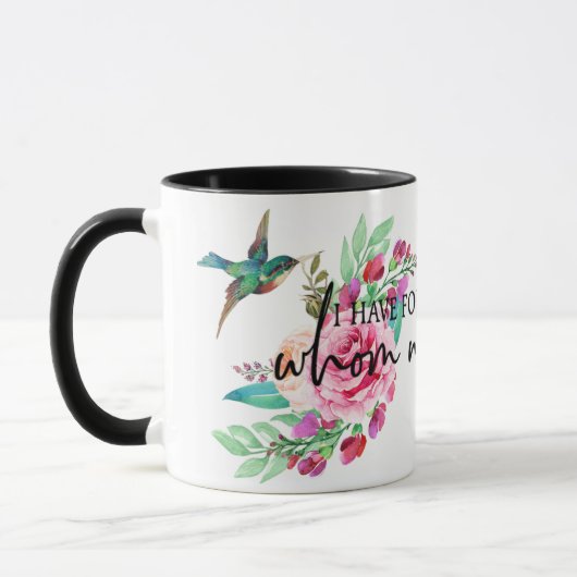 Bibel Verse Rosa Rosenvogel Tasse (Links)
