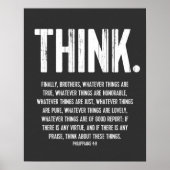 Bibel Verse, Schrift Philippinen 4:8 Moderne Poster (Vorne)