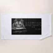 Bibel Verse Scripting 1 Peter 5:8 KJV Strandtuch (Vorderseite)