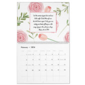 Bibel Verse Scripting Aquarellfarben Monatlich Kalender (Feb 2026)