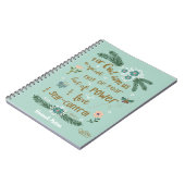 Bibel Verse Scripting Minze Personalisiert Notizblock (Linke Seite)