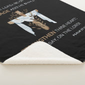 Bibel Verse Scripture Psalm 27:14 KJV Sherpadecke (3/4)