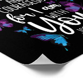 Bibel Verse sei stark und mutig für mich Poster (Ecke)