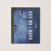 Bibel Verse Sei still und weiß, dass ich Gott bin Puzzle (Vertikal)