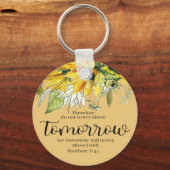 Bibel Verse Sonnenblumen Rundfunk Schlüsselanhänge Schlüsselanhänger (Vorderseite)