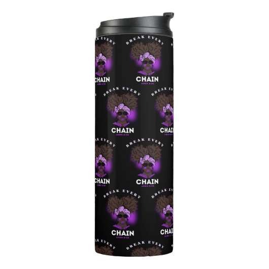 Bibel Verse Thermal Tumbler für schwarze Frauen Thermosbecher (Nach links gedreht)