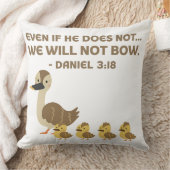 Bibel Verse Throw Kissen - Daniel 3:18 (Decke)