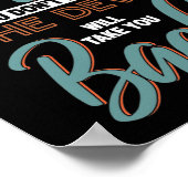 Bibel Verse Versuch Jesus Gott Poster (Ecke)