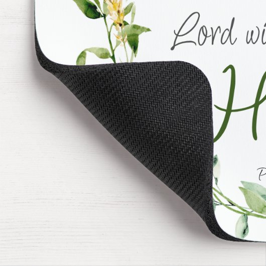 Bibel Verse Vertrauen in den Herrn mit botanischem Mousepad (Ecke)