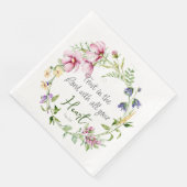 Bibel Verse Vertrauen in den Herrn mit botanischem Serviette (Ecke)