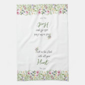 Bibel Verse Vertrauen in den Herrn mit botanischen Geschirrtuch (Vertikal)