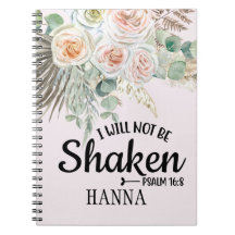 Bibel Verse Watercolor Pampas Grass Notebook