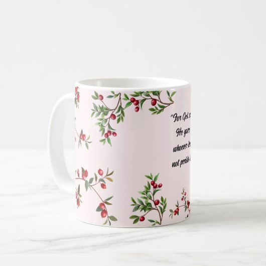 Bibel Verse Weihnachtsfeier Kaffeetasse (Vorderseite Links)