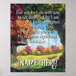 Bibel Verse Zitat Boys Forest Playground Kinder Ku Poster