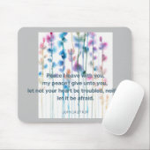 Bibel Verses Komfort helle, wasserfarbene Blume Mousepad (Mit Mouse)