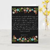 Bibel versifiziert Kunst - Jesaja-58:7 - 8 Karte (Gelbe Blume)