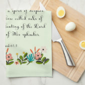 Bibel versifiziert Kunst - Jesaja-61:3 Küchentuch (Viertel Falte)