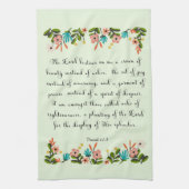 Bibel versifiziert Kunst - Jesaja-61:3 Küchentuch (Vertikal)