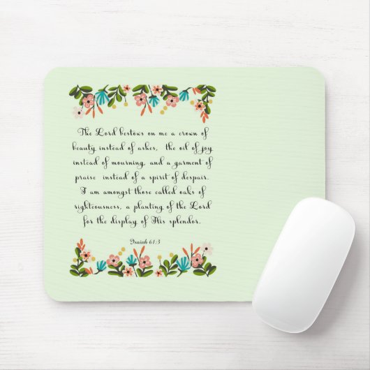 Bibel versifiziert Kunst - Jesaja-61:3 Mousepad (Mit Mouse)