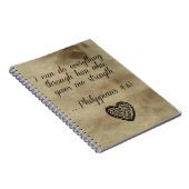 Bibel-Versphilippians-4:13 Notizblock (Rechte Seite)