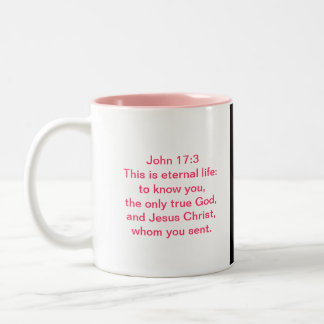 Bibel-Versscripture-Foto-Tasse mit Afrikaner Viole Zweifarbige Tasse