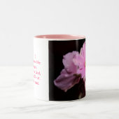 Bibel-Versscripture-Foto-Tasse mit Afrikaner Viole Zweifarbige Tasse (Mittel)