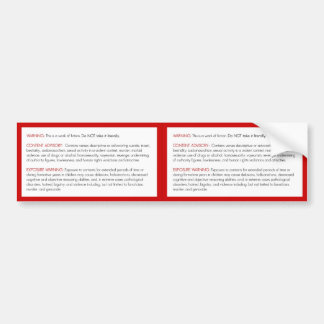 Bibel-warnender Aufkleber Autoaufkleber