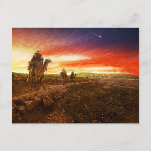 Bibel - Weiße Männer - Die Magi kommen 1920 an Postkarte