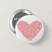 Bibel Zitat 1 Korinther 13 Liebe Kunst, Kunst und  Button (Vorne & Hinten)