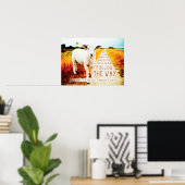 Bibel-Zitat folgen dem Wegweiser Poster (Heimbüro)