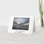 Bibel-Zitat-Herz im Himmel Karte (Rückseite)