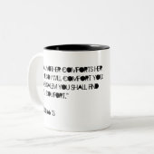 Bibel Zitat Isaiah 66:13 Zweifarbige Tasse (Vorderseite Links)