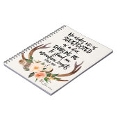 Bibel-Zitat-personalisiertes Notizbuch Notizblock (Linke Seite)