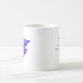 Bibel Zitat Psalm 91 Geschenk, Lila Engel Kaffee T Kaffeetasse (Mittel)