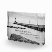 Bibel Zitat Psalmen 18:28 Leuchtturm Foto Block (Rechts)