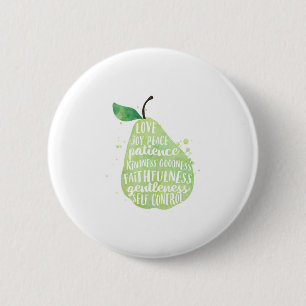 Bibel Zitat Religiöse grüne Birne Button