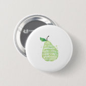 Bibel Zitat Religiöse grüne Birne Button (Vorne & Hinten)