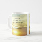 Bibel zitiert Philippians-4:13-Tasse Kaffeetasse (Vorderseite Links)