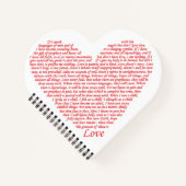 Bibelangebot 1 Korinther 13 Lieben Kunst im Herzen Notizblock (Vorderseite)