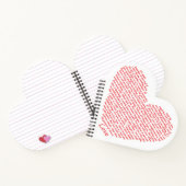 Bibelangebot 1 Korinther 13 Lieben Kunst im Herzen Notizblock (Innenseite)