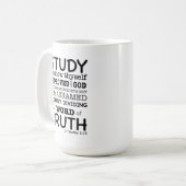 Bibelangebot 2 Timothy 2:15 Kaffeetasse (Vorderseite Links)