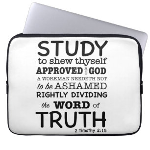 Bibelangebot 2 Timothy 2:15 Laptopschutzhülle