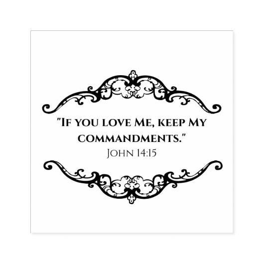 Bibelangebot Bibel Liebe Jesus Gebote Gummistempel (Prägung)