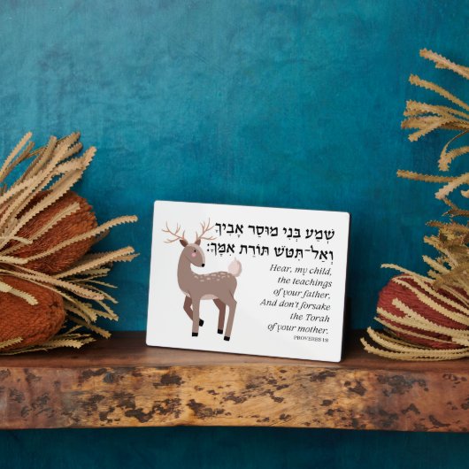 Bibelangebot für jüdische Kinder in Hebräisch Fotoplatte (Seite)