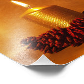 Bibelangebot mit Weihnachtskerze Fotodruck (Ecke)